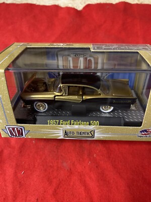 M2 Chase 1957 Ford Fairlane 500 Gold Ltd Auto-thentics Release 11 Very Rare