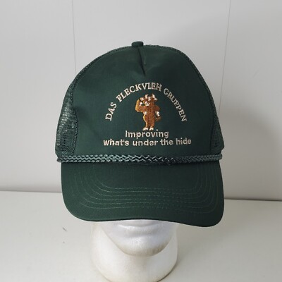 VTG das fleckvieh gruppen Cattle Breed Livestock Cow Trucker Cap Snapback Hat