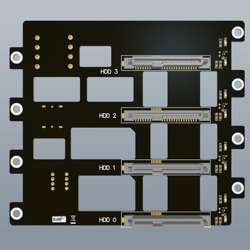 SAS\SATA Festplatte Backplane für Nas Storage Server Expansion Board 6Gbp SFF8643 - Bild 7 von 7