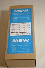 MSW 17 Stem Length 80mm Clamp 31.8mm +/-17 Steerer 1 1/8 in Black
