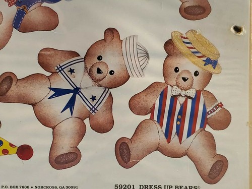 Vintage Apple Bits Cut & Paste Wooden Cutouts For Crafts Dress Up Bears NEW - Picture 8 of 12