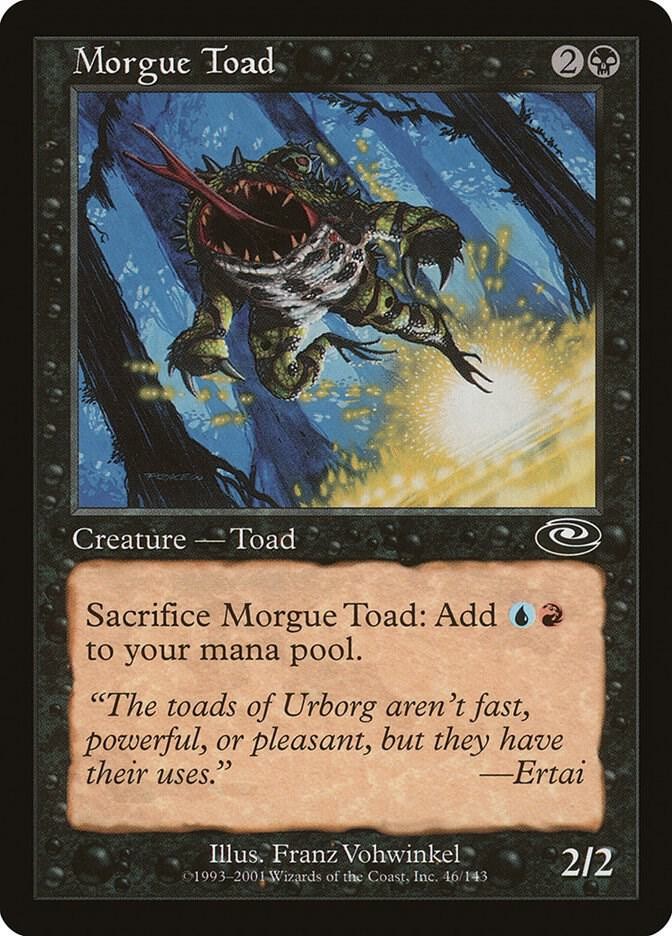 Morgue Toad 46 Common Planeshift Magic: The Gathering Lightly Played