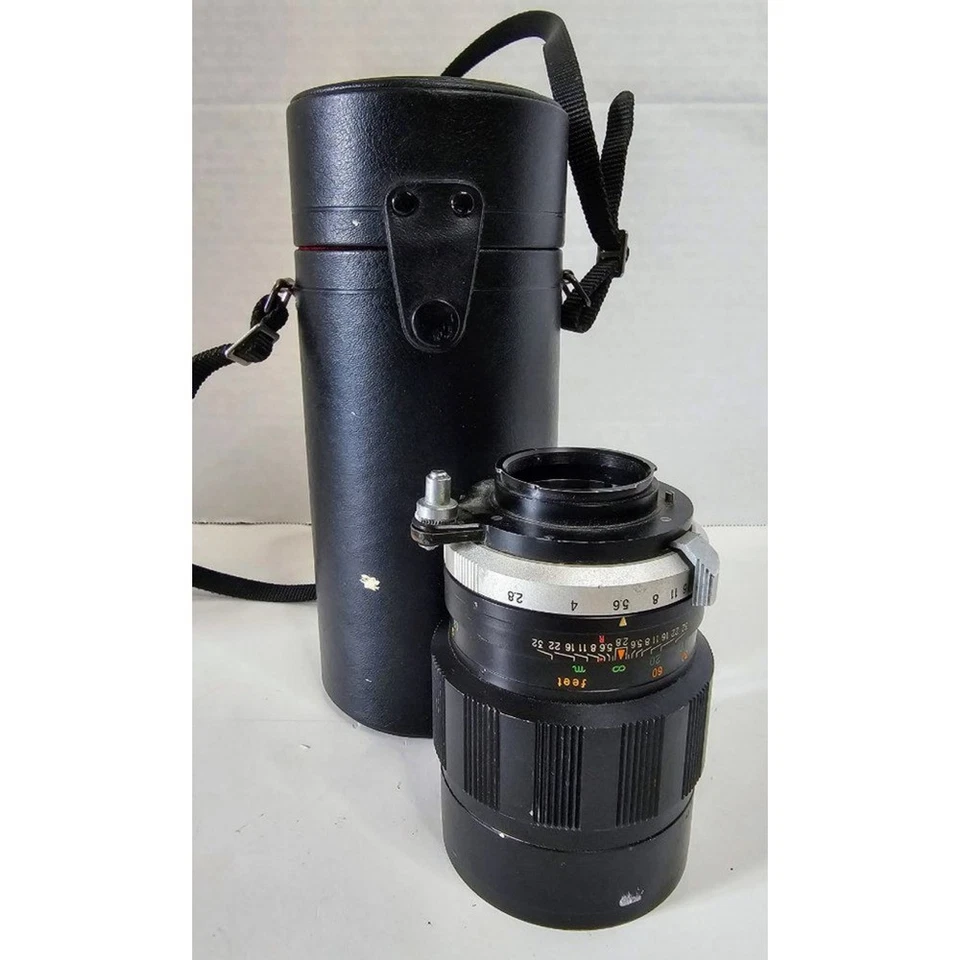 Lente para cámara VINTSGE Mamiya-Sekor negra 135 mm f/2,8 con estuche Foto 3 de 4