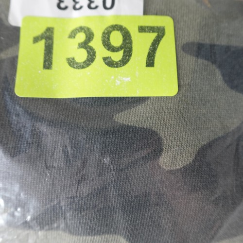Lucky Brand Sweater Mens Medium Green Camouflage Crewneck Pullover 100% Cotton - Picture 8 of 8