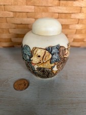Jardinia Harmony Kingdom Puppy Litter 2003 Cachepot Cremation Urn