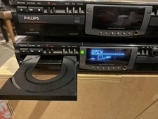 Lot of 2 Philips CDR775/High Speed Dual Deck Audio CD Write/Record 4 Parts Only