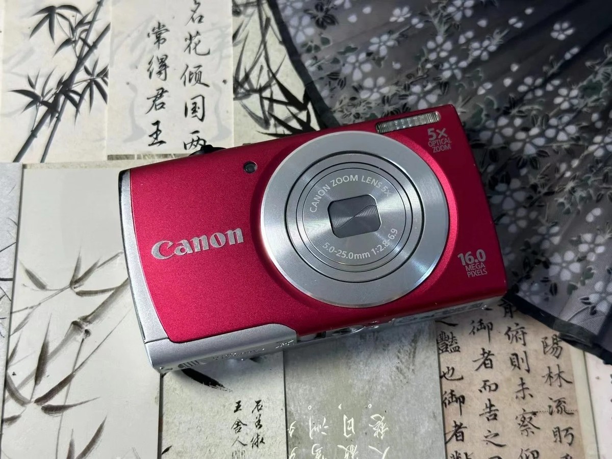90%new Canon PowerShot A2600 red 16.0MP Digital Camera w 