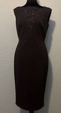 Calvin Klein Lace-Inset Sheath Dress Size 4