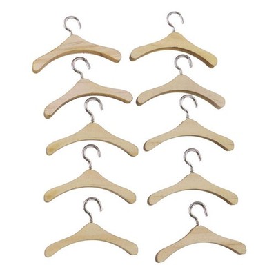 10 Stück Holz Kleidung Kleiderbügel Haken SD1/3 SD1/4 SD1/6 Onkel Puppe