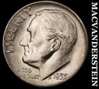 1955-D Roosevelt Dime- Silver- Choice Gem Brilliant Uncirculated Luster #J1640