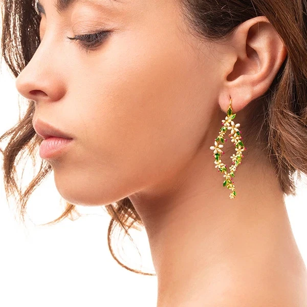 Orecchino in argento placcato oro - Immagine 2 di 3