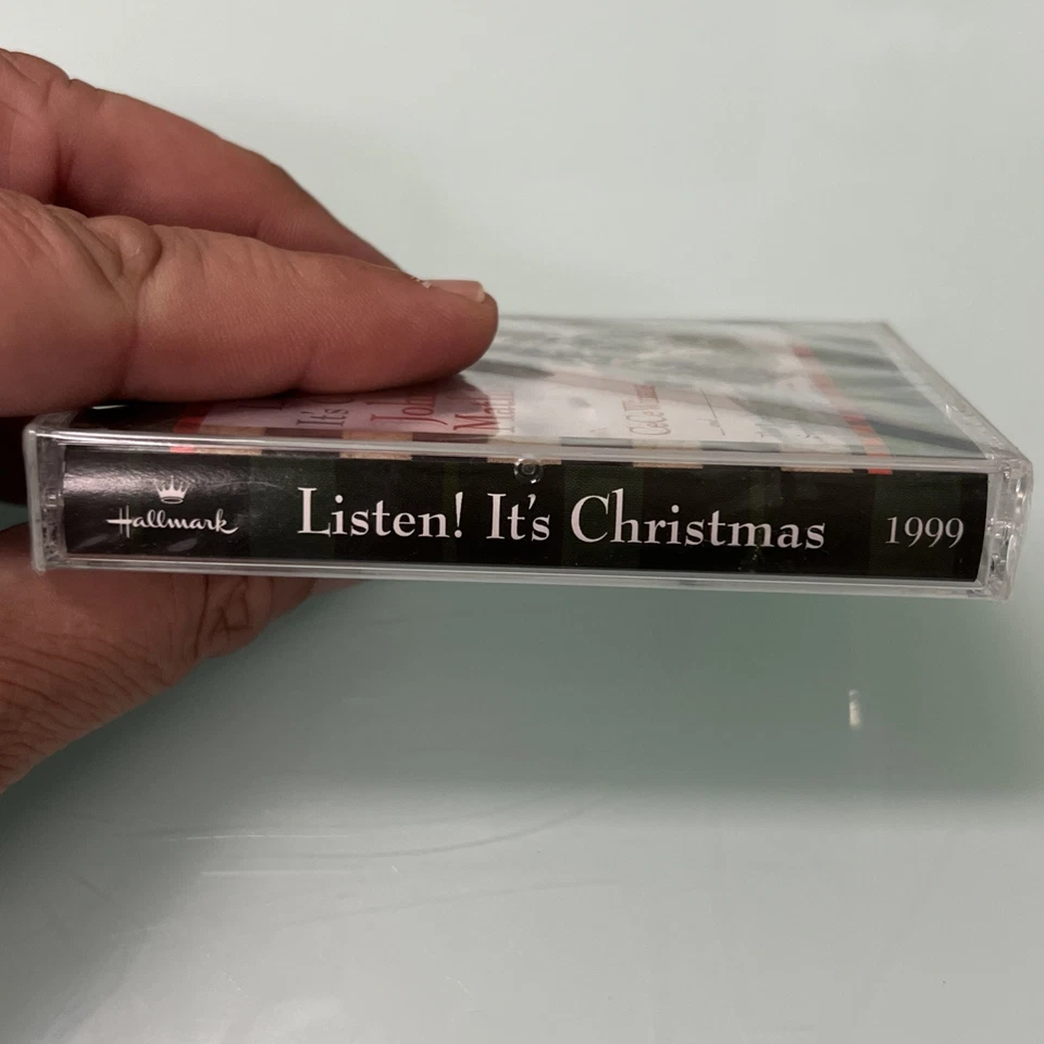 VTG NEW 1999 Hallmark cassette Listen It's Christmas Johnny Mathis CeCe Winans - Image 4 of 4