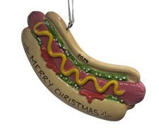PolarX Hot Dog Christmas Tree Ornament 2024 Food Novelty Holiday Decor Foodie