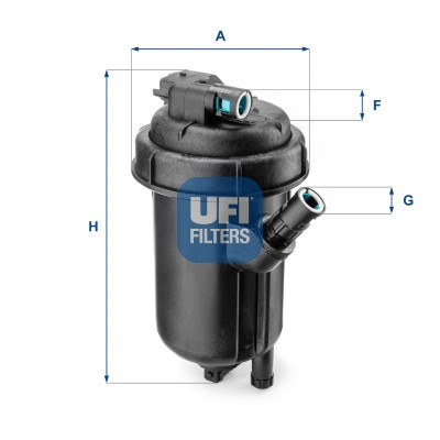 Ufi 55.125.00 Kraftstofffilter FüR Opel Saab-image