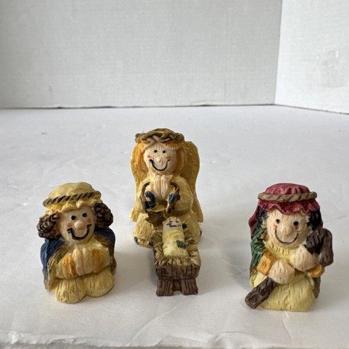 GIFTCO Miniature Sacra Natività Vintage Set 11 Pezzi Polystone - Ottime In Scatola - Foto 5 di 11