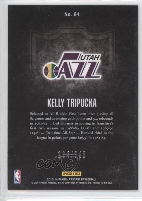 2013-14 Panini Crusade Crusade Red /349 Kelly Tripucka #84 - Image 2 of 2