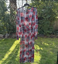 Tommy Hilfiger Women's Long Sleeve Midi Length Dress