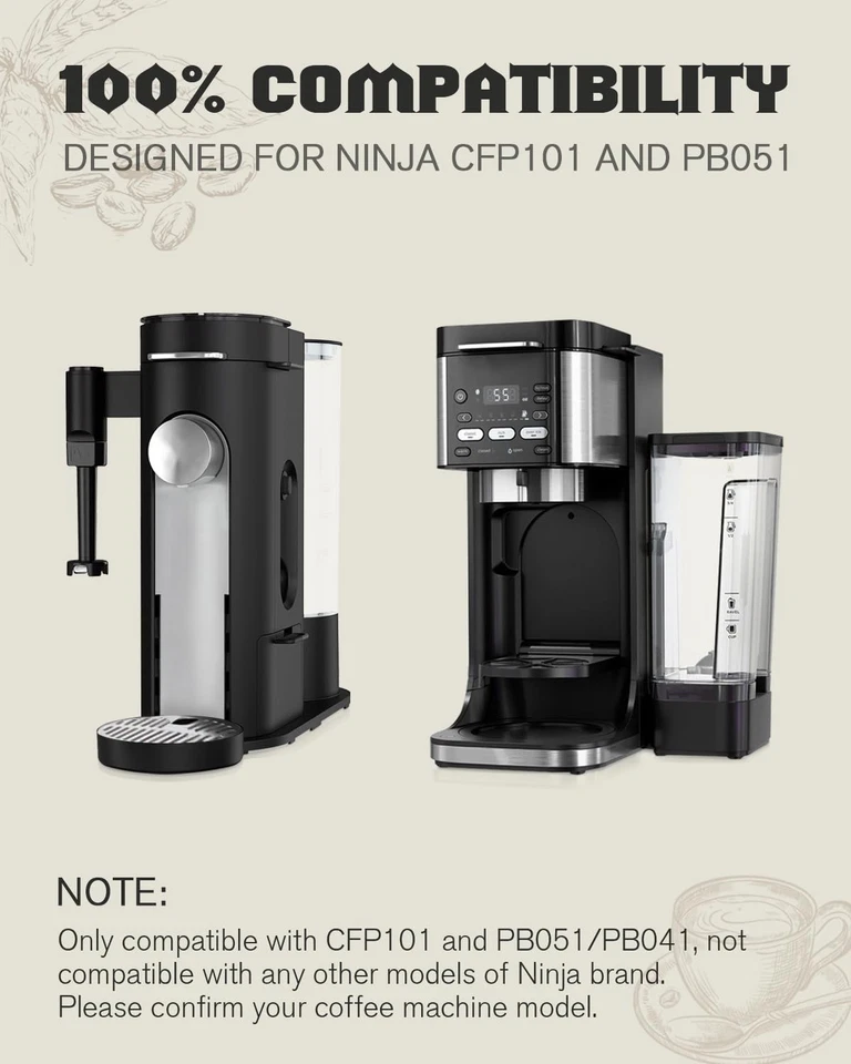 Paquete de 3 tazas y cápsulas de café reutilizables K para cafetera Ninja PB051 y CFP101/... Foto 2 de 4