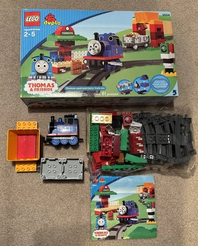 2005 LEGO DUPLO Thomas And Friends THOMAS LOAD AND CARRY TRAIN SET 100% Complete