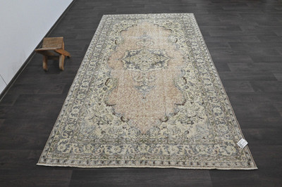 Oushak Türkisch Vintage Teppich 5x9 Kelim Rug Anatolisch Handarbeit Boho...