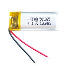 3.7V 100mAh LiPo Li Polymer Rechargeable Battery For Bluetooth Earphone 501025