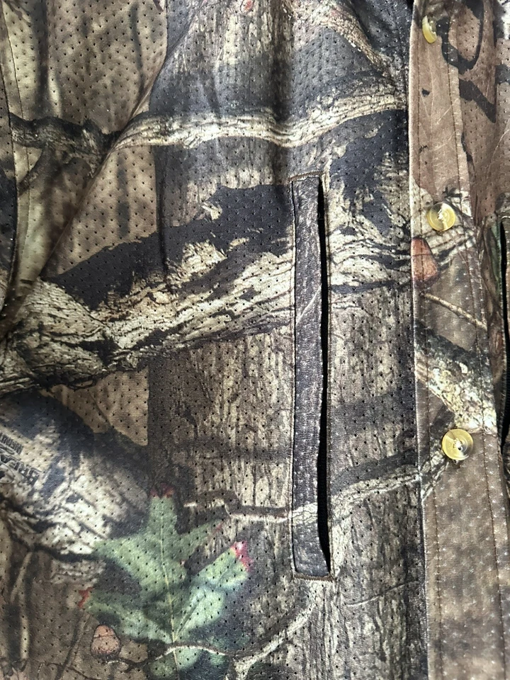 Browning Mossy Oak Breakup Men’s Vented Hunting Shirt Short Sleeve Size Small - Image 3 of 4