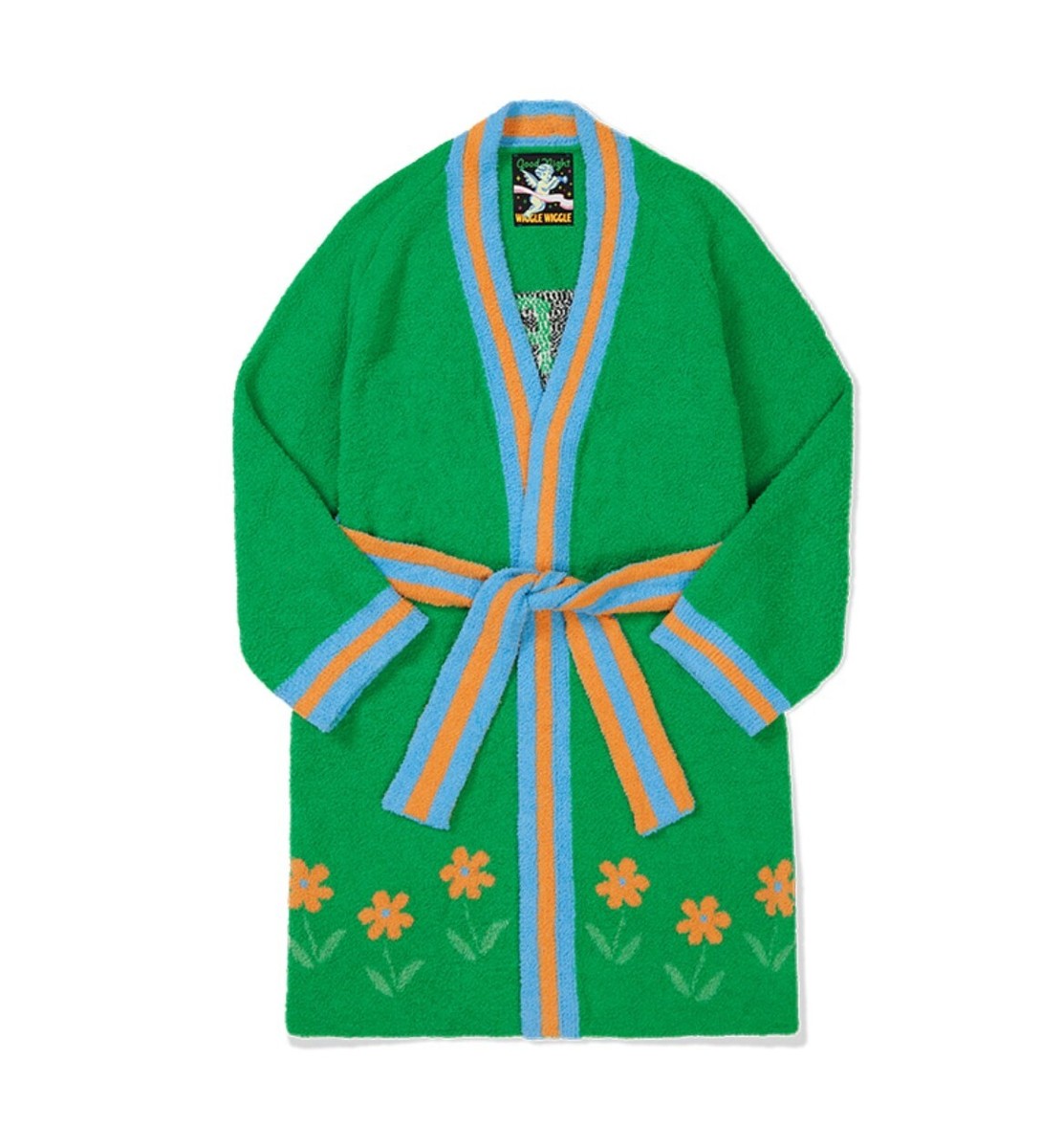 Wiggle Wiggle Don't Panic G Lounge Long Bathrobe Night