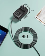 15V AC/DC  Adapter For Tacklife HA2 T6 T8 T8-Newer 800A Pro T8Pro 1200A Peak