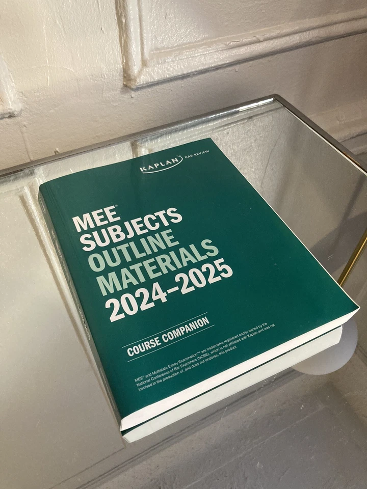2024 - 2025 Kaplan Bar Review MEE Subjects Outline Materials UBE - Image 2 of 4