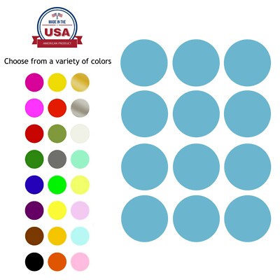 Colored Dot Stickers 38mm Color Coding Labels 1.5'' Inch Moving Marking Circles 