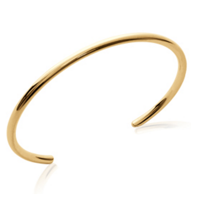 Bracelet Jonc Rigide Ouvert Plaqué Or 18 Carats - Marque Bijouxia, Pour Femme - Neuf Avec étiquettes