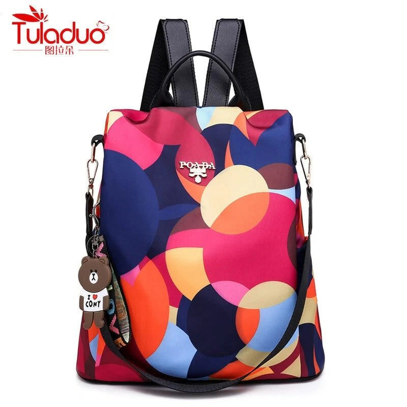 Bolso De Moda Anti-robo Para Mujer Mochila De Gran Impermeable eBay