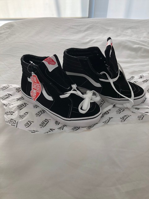 white socks black vans