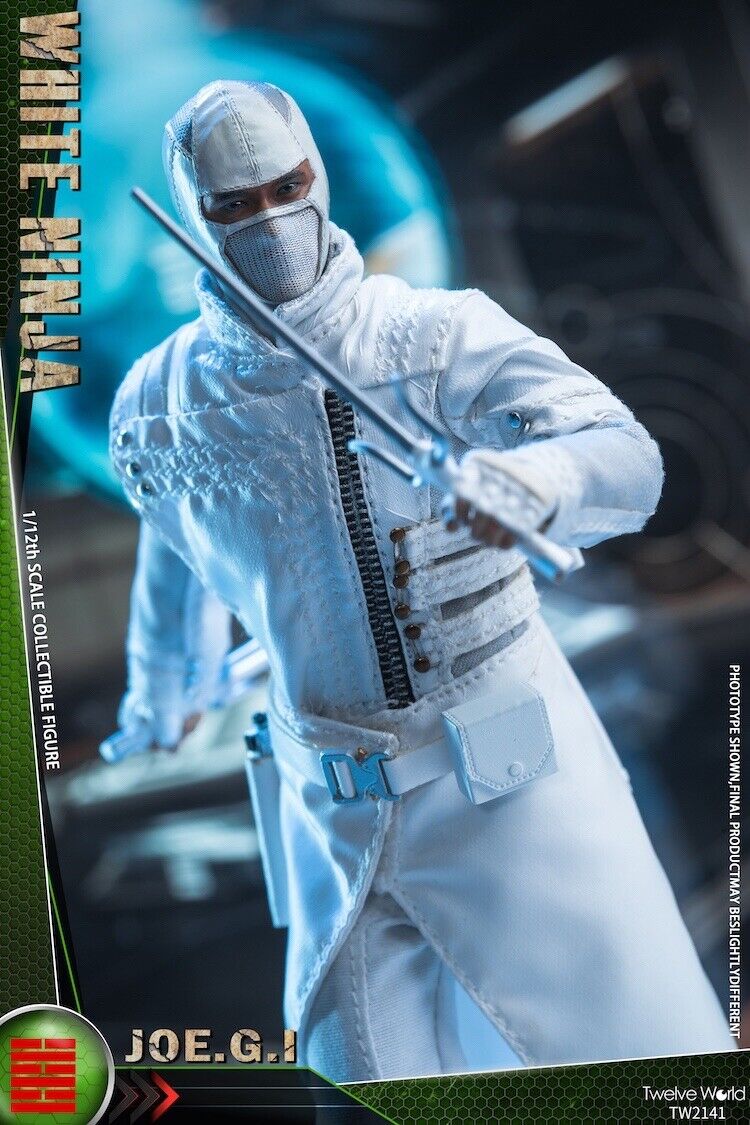 TW2141: TWTOYS White Ninja (GI Joe Storm Shadow) 1/12 ACTION FIGURE