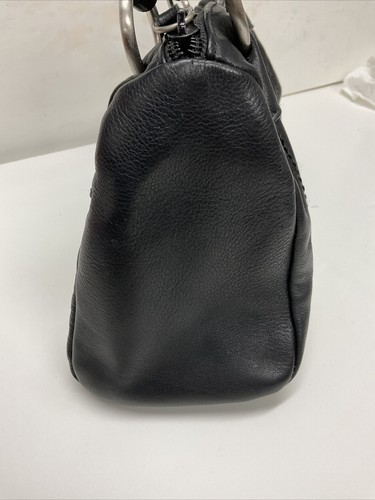 Stone & Co. Black Leather Handbag Purse With Pockets - Picture 18 of 22