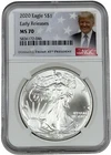 2020 America First USA Trump Label Silver Eagle $1 NGC MS 70 Early Releases