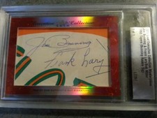 2017 Leaf Executive JIM BUNNING FRANK LARY BOB MILLER CUT AUTO 1/1 SIGNED 1955