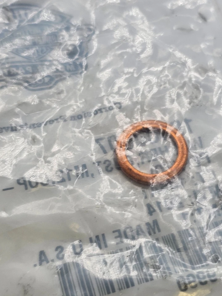 (CANTIDAD 4) Arandela de sellado Harley-Davidson parte 10600007 para modelo Harley-Davidson Foto 3 de 4