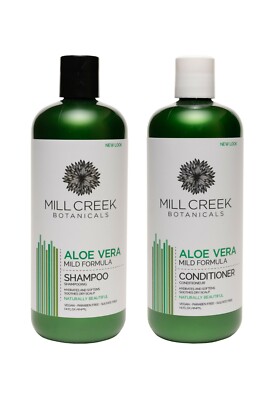 Mill Creek Botanicals Aloe Vera Shampoo and Conditioner Bundle (14 oz each)  | eBay