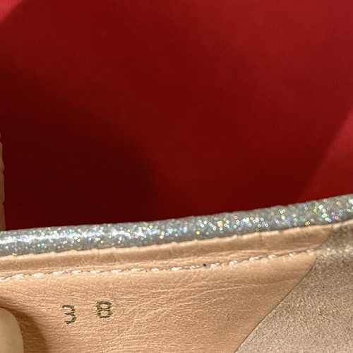 Ballerina Casadei vernice argento iridescente glitter tacco alto 4" pompa 8 - Foto 15 di 17
