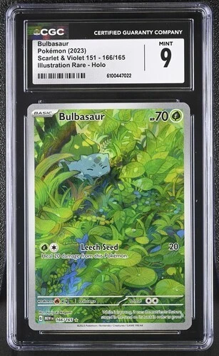 CGC 9 MINT Bulbasaur 166/165 Sv: Scarlet & Violet 151 Holo