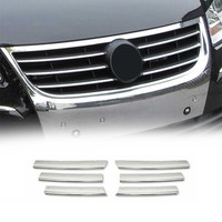 KüHlergrill Leisten Grillleisten FüR Vw Caddy Life 2007-2010 Edelstahl Chrom 6X
