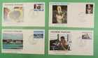 DR WHO 1982 FRENCH POLYNESIA 4 FDC COMBO R52294