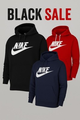 Nike Hoodie Sportswear Club Swoosh Kapuzenpullover Sweatshirt Fleece Gr. S-XL