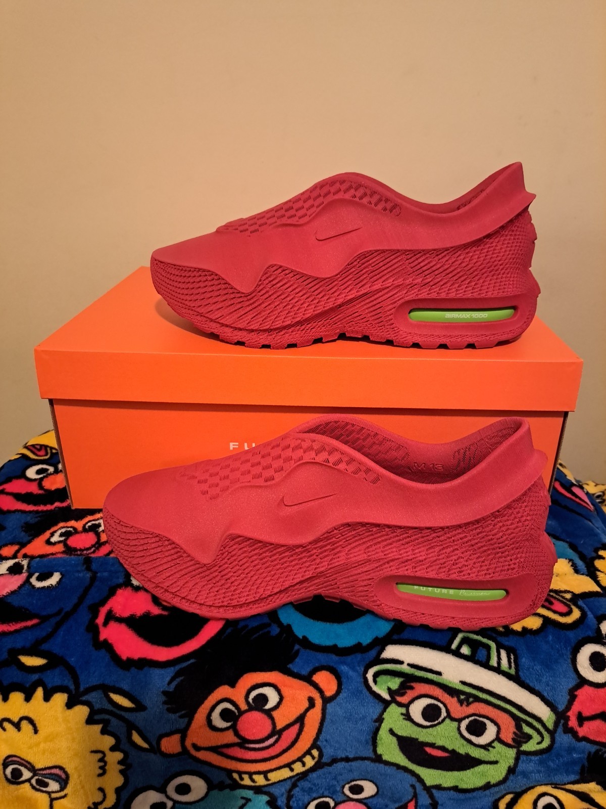 Zellerfeld Nike Air Max 1000 Red Atomic Green Men's Shoes Size 13 New In Box thumbnail 6