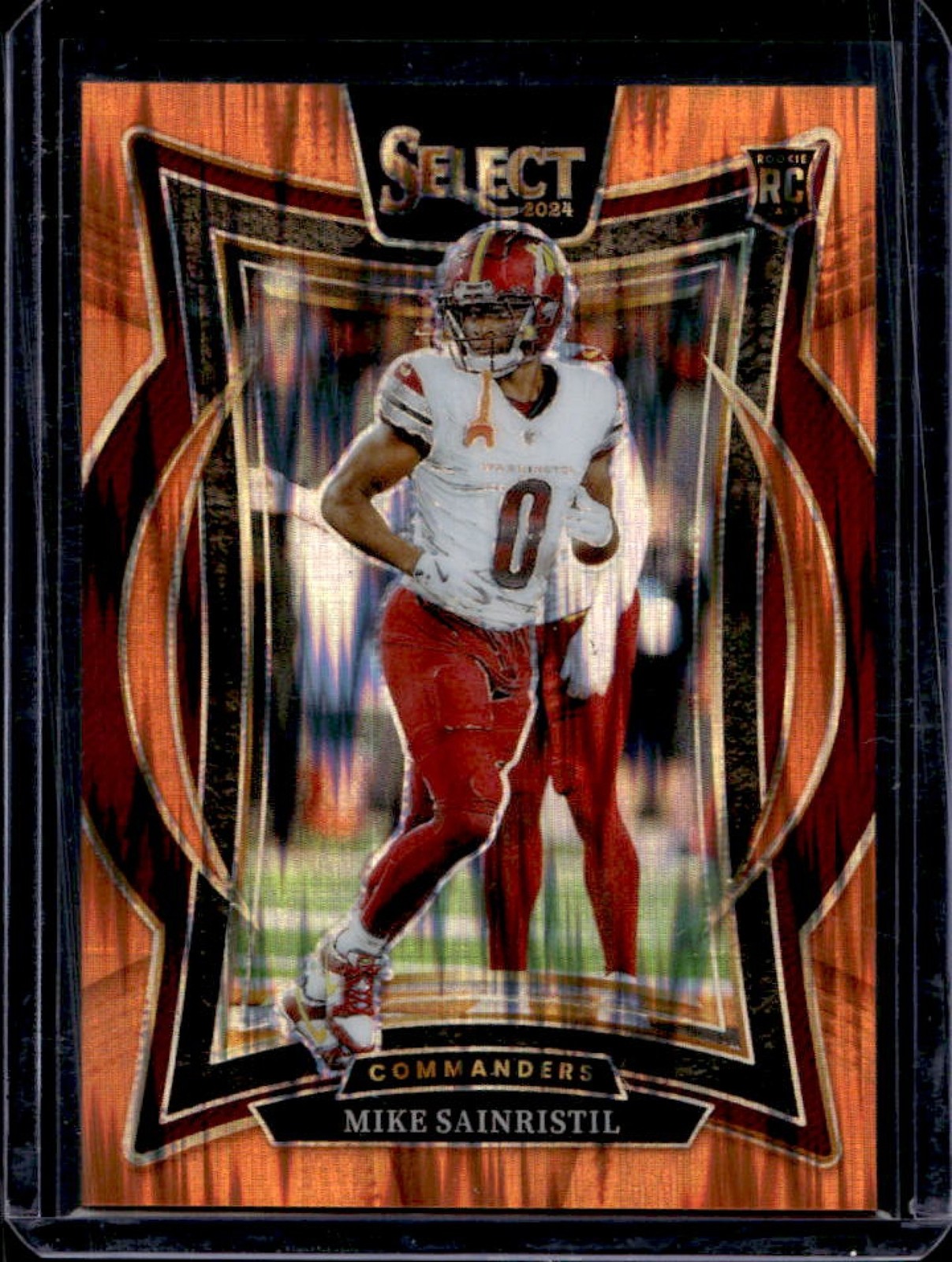 Mike Sainristil Panini Select #76 Orange Shock