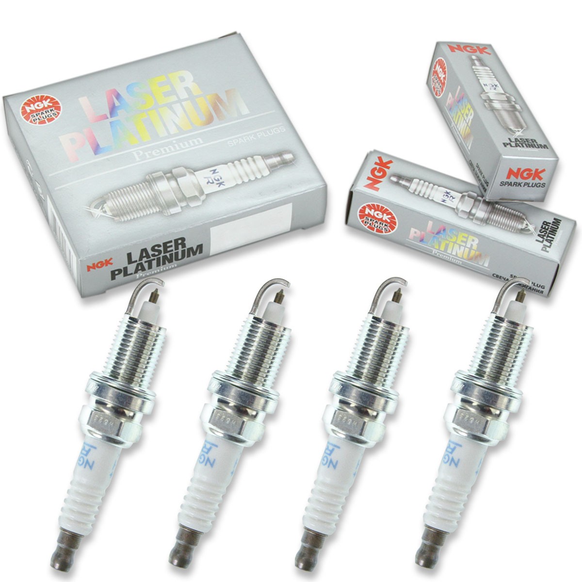 4pcs for 04-08 Nissan W50B NGK Laser Platinum Spark Plugs TLDI 50 HP Kit Set yz