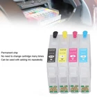 ♢Ink Cartridges Compatible Refill Replacement 4 Colors With Permanent Chip For I