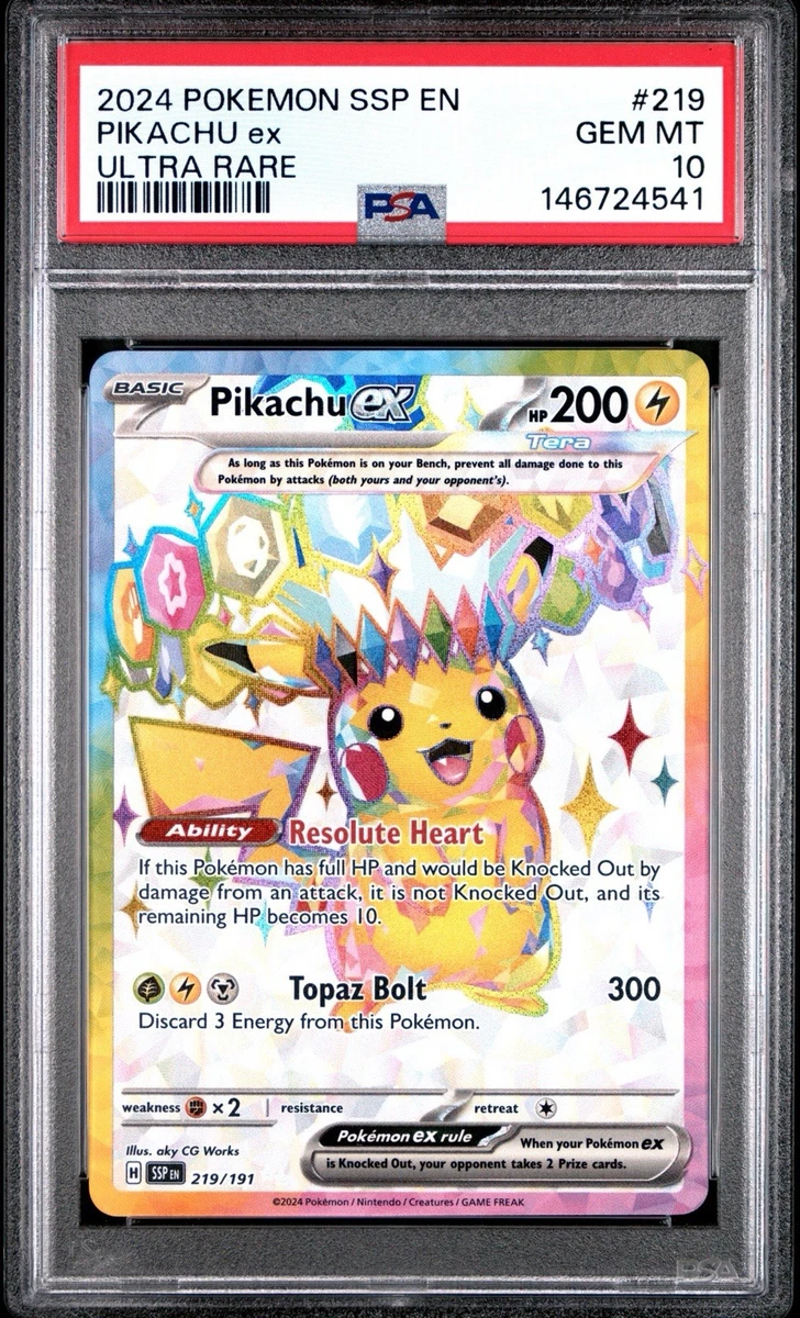 Pokémon TCG Ultra Rare Pikachu Grade 10 Individual Collectible