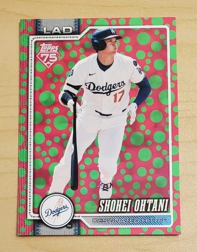 2026 Topps Series 1 - Shohei Ohtani #200 Green & Pink Polka Dots